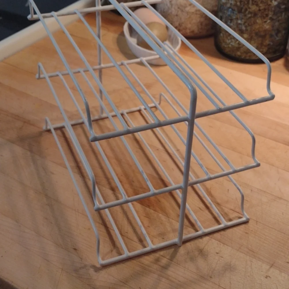 Vintage Coated Wire Kitchen Wrap Holder - Picture 3 of 7
